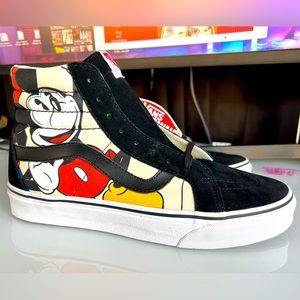 Vans Disney X SK8-Hi ‘Mickey And Friends’ size 9 men DS Very RARE!